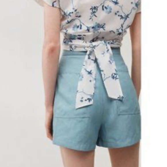 Aritzia Wilfred sevigne light blue shorts size 2 - Picture 7 of 7